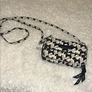 Vera Bradley Black and White Houndstooth Crossbody Bag